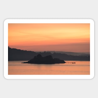 Drake's Island Sunset Sticker